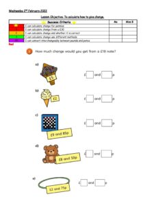 Maths Worksheet 02.02.22
